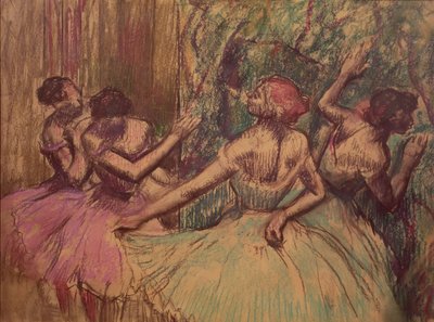 Tänzerinnen hinter den Kulissen, ca. 1897-1901 von Edgar Degas